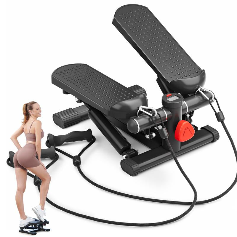 Hxd-Ergo-Stepper for Exercise-Mini Stepper with 300LBS Load Capacity at Home and Office Use Gym Full Body Workout for Tighten Belly Lose Weight Ifirming Legs Slimmer Arms Lift Buttocks