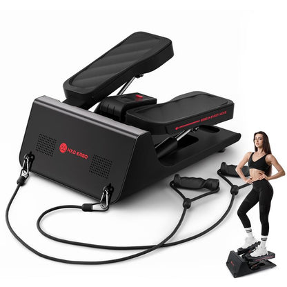 Hxd-Ergo-Stepper for Exercise-Mini Stepper with 300LBS Load Capacity at Home and Office Use Gym Full Body Workout for Tighten Belly Lose Weight Ifirming Legs Slimmer Arms Lift Buttocks