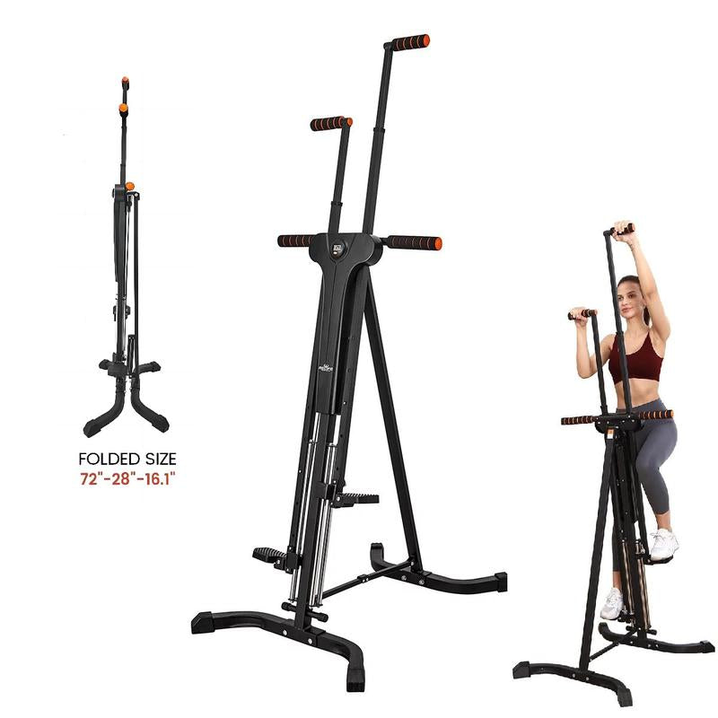 Relife Sports Vertical Climber Exercise Machine Fitness Stair Stepper for Home Cardio Workout with LCD Display 5 Levels Adjustable