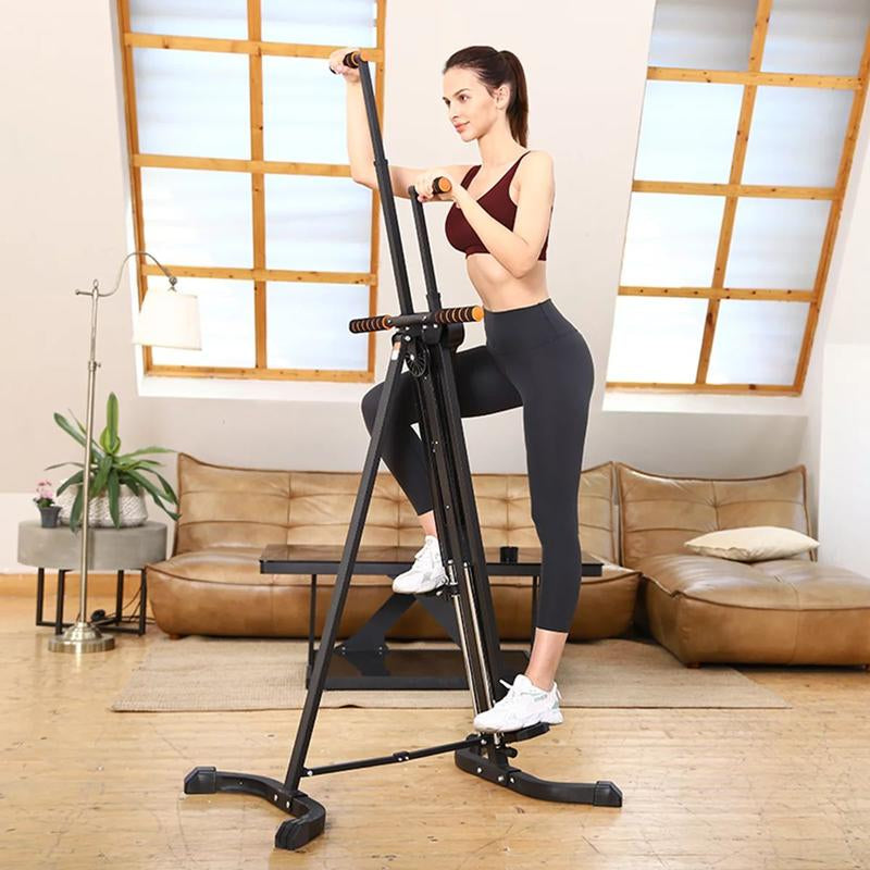 Relife Sports Vertical Climber Exercise Machine Fitness Stair Stepper for Home Cardio Workout with LCD Display 5 Levels Adjustable