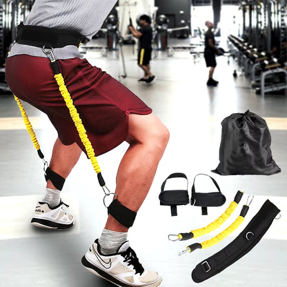 New Training Resistance Band Leg Hip Power Strengthen Pull Rope Belt System Cable Machine Gym Home Workout Fitness Equipment