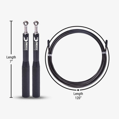 DMOOSE Jump Rope for Weight Loss and Workout - Speeds up Metabolism, Improves Coordination, and Increases Speed and Stability