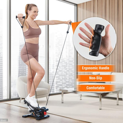 Hxd-Ergo-Stepper for Exercise-Mini Stepper with 300LBS Load Capacity at Home and Office Use Gym Full Body Workout for Tighten Belly Lose Weight Ifirming Legs Slimmer Arms Lift Buttocks